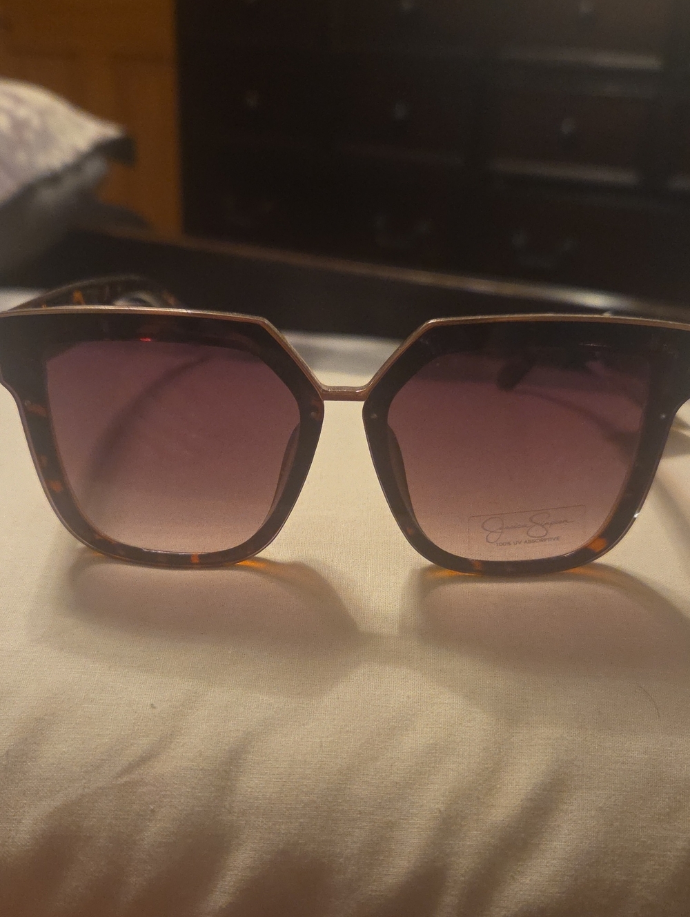 Jessica Simpson Tortoiseshell Gradient Lens Women's Sunglasses(42)
